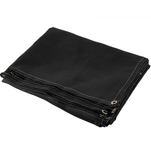 VEVOR Manta de Protección de Soldadura, 6 x 10 FT Manta de Fibra de Vidrio, 1.8m x 3.05m Manta Ignífuga Resistente Color Negro