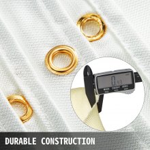 VEVOR Manta para Soldar Manta de protección de soldadura 8 x 10 pies Manta de fibra de vidrio 2,4 x 3,05m Manta ignífuga resistente Color blanco