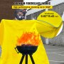 Manta de soldadura VEVOR en uso, hecha de tela de fibra de vidrio de primera calidad, resiste calor hasta 1022 °f.