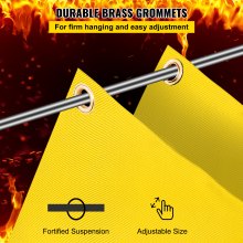 VEVOR Manta para Soldar Manta de protección de soldadura 8 x 10 pies Manta de fibra de vidrio 2,4 x 3,05m Manta ignífuga resistente color oro