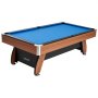 VEVOR Mesa de Billar, con Superficie de Madera, con Patas Ajustables, Juego Completo con Bolas, Tacos, Soportes, Tiza y Cepillo, para Salas de Juego y Recreativas, Azul, 2440 x 1310 x 800 mm