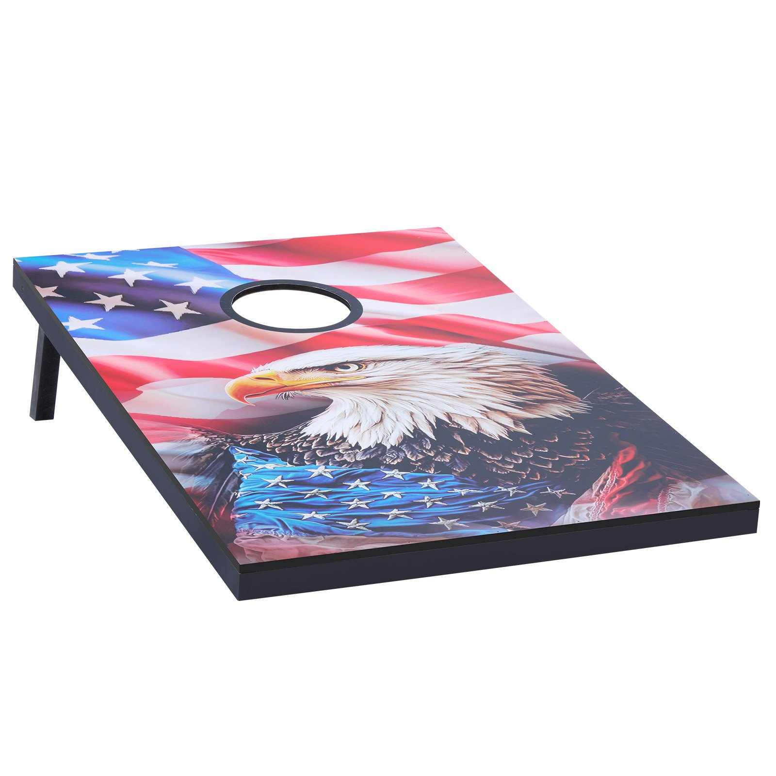 VEVOR Juego de Cornhole, Tablero de Lanzamiento Portátil de Madera MDF, Ideal para Adultos a Jugar en Interiores y Exteriores, con 8 Bolsas de Frijoles y Estuche de Transporte, 900 x 600 x 39 mm