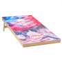 VEVOR Juego de Cornhole, Tablero de Lanzamiento Portátil de Madera Maciza, para Interiores y Exteriores, con 8 Bolsas de Frijoles y Estuche de Transporte, para Jardín, Patio, 1200 x 600 x 51 mm