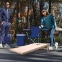 VEVOR Cornhole Game Set (1255 x 600 x 302 mm) Cornhole Game Boards, Portable Solid Wood Throwing Board, Cornhole Game for Adults, Includes Carrying Bag, for Garden, Backyard, Beach, Camping