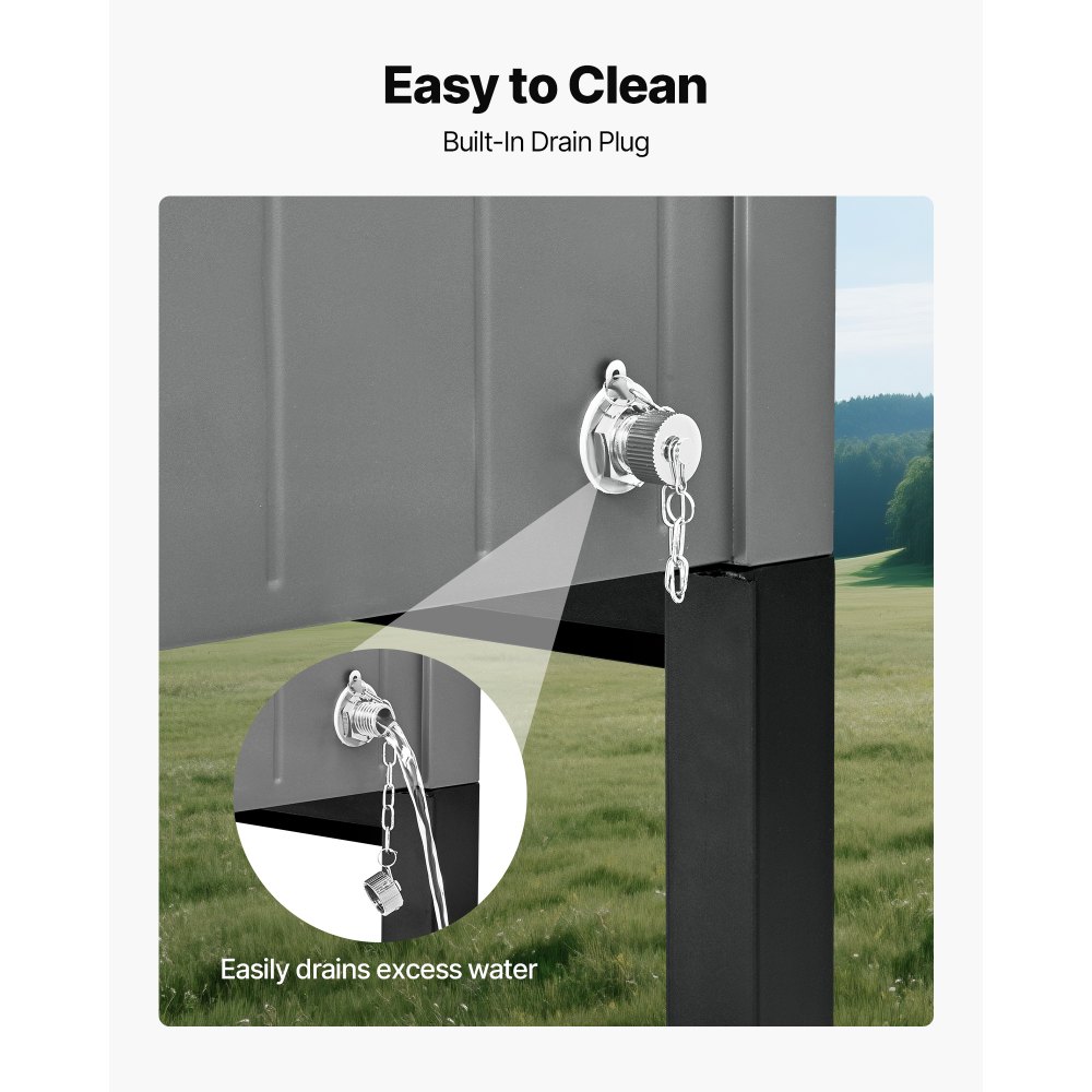 VEVOR Carrito Nevera con Ruedas 75,71 L, Carrito Refrigerador con Estantes Laterales e Inferior, Abridor de Botellas, Enfriador de Bebidas Portátil para Patios, Camping, Fiestas en Piscina, Exterior