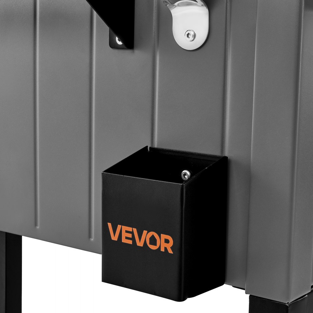 VEVOR Carrito Nevera con Ruedas 75,71 L, Carrito Refrigerador con Estantes Laterales e Inferior, Abridor de Botellas, Enfriador de Bebidas Portátil para Patios, Camping, Fiestas en Piscina, Exterior