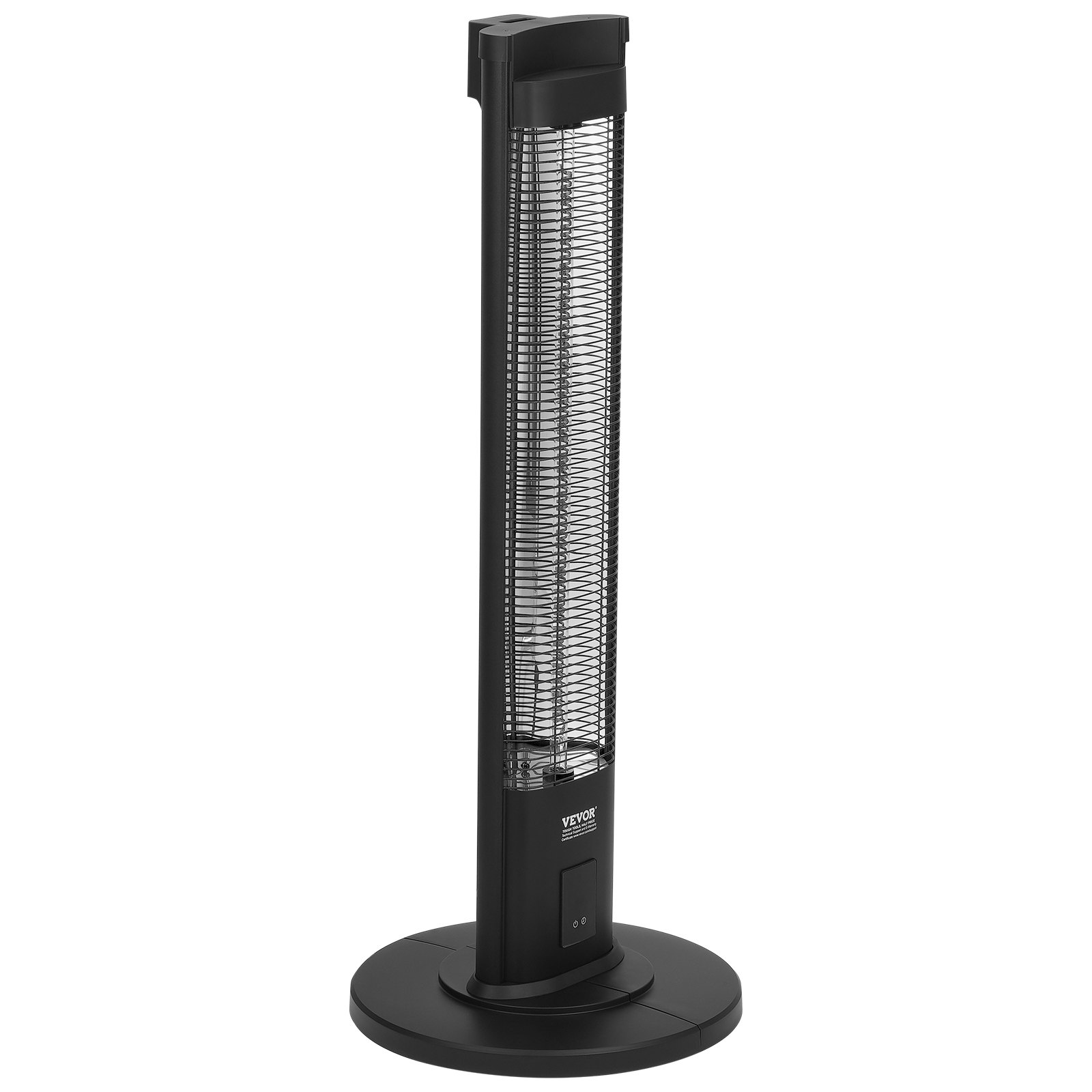 Calentador infrarrojo VEVOR, calentador eléctrico de ambiente con control remoto de 2000 W, calentador de patio con 3 velocidades, temporizador y protección antivuelco, para exteriores/interiores, para dormitorio, estudio, porche, comedor, estudio, soporte