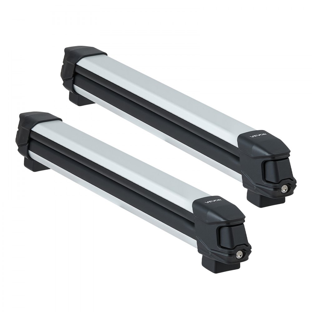 VEVOR Portaequipajes de Techo, para hasta 6 Pares de Esquís/4 Tablas de Snowboard, con Cerradura con Acolchado de Goma, para Transportar Cañas de Pescar y Patinetas, 915 x 85 x 100 mm, Negro