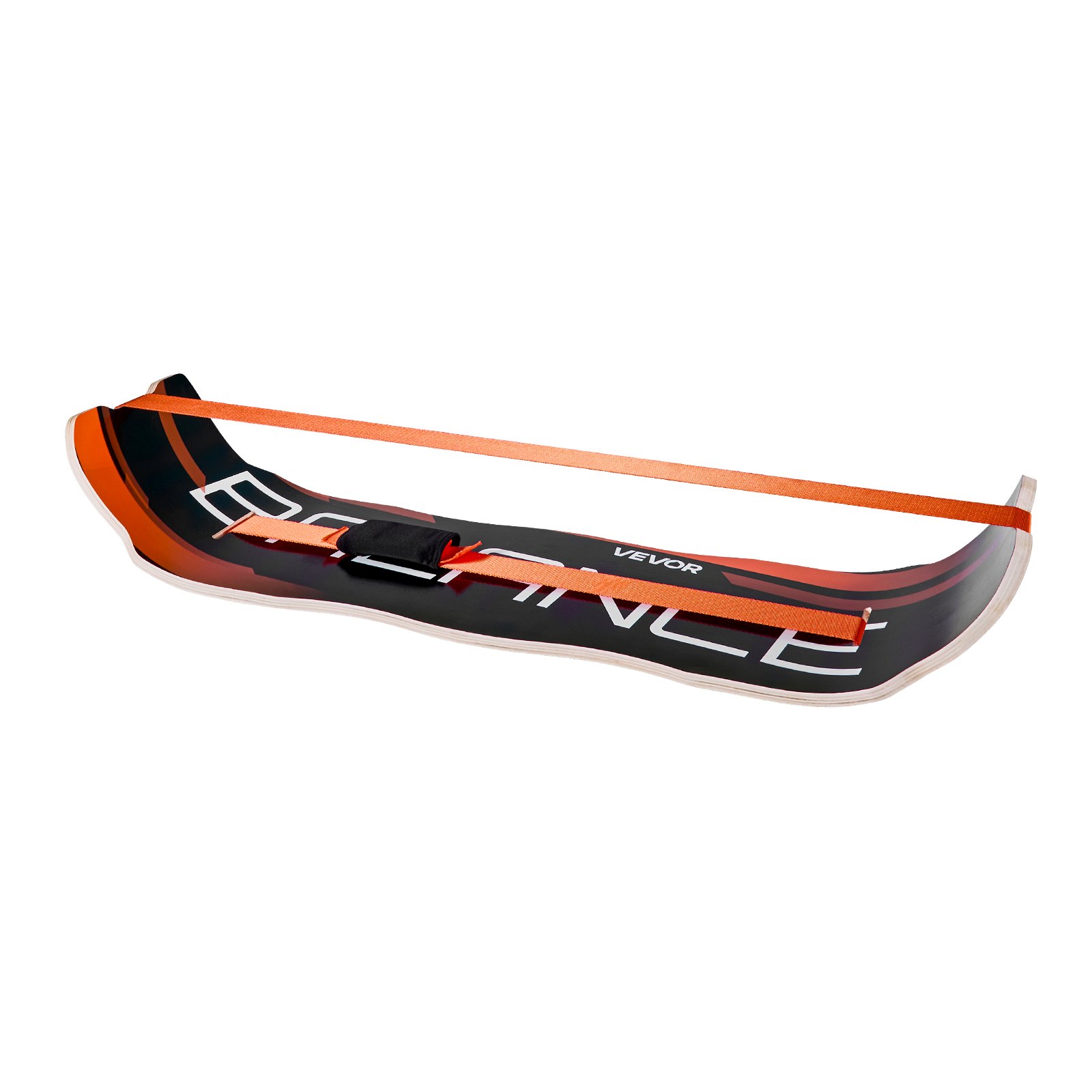 VEVOR Tabla de Equilibrio Curvada de Madera 107 x 28 x 16,5 cm, Entrenador de Tabla de Equilibrio para Adultos, Compacto y Ligero, para Ejercicios de Core, Gimnasio en Casa, Yoga, Pilates, Naranja