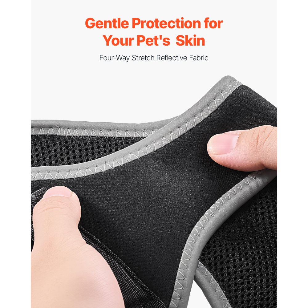 VEVOR Rodillera para Perros con Ligamento Cruzado Anterior Desgarrado, Soporte para Patas de Perro con Estabilizador de Bisagra Ajustable, para Pata Trasera Derecha de Perros, Talla M, Negro