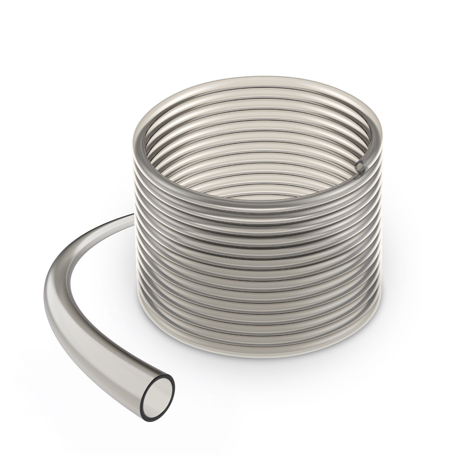 VEVOR Aspirador de Grava para Acuario, Manguera de PVC de 7,6 m, Aspirador de Grava para Pecera, Aspirador de Sifón para Pecera, 3 Tipos de Adaptador de Latón, para Limpieza de Peceras, Grava y Arena