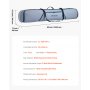 VEVOR Bolsa de Esquí de Snowboard, hasta 165 cm, Funda para Esquís, Impermeable, Tejido Oxford 600D, con Correas Interiores Ajustables, para Bastones, Gafas, Guantes, Cascos y Botas, Color Gris
