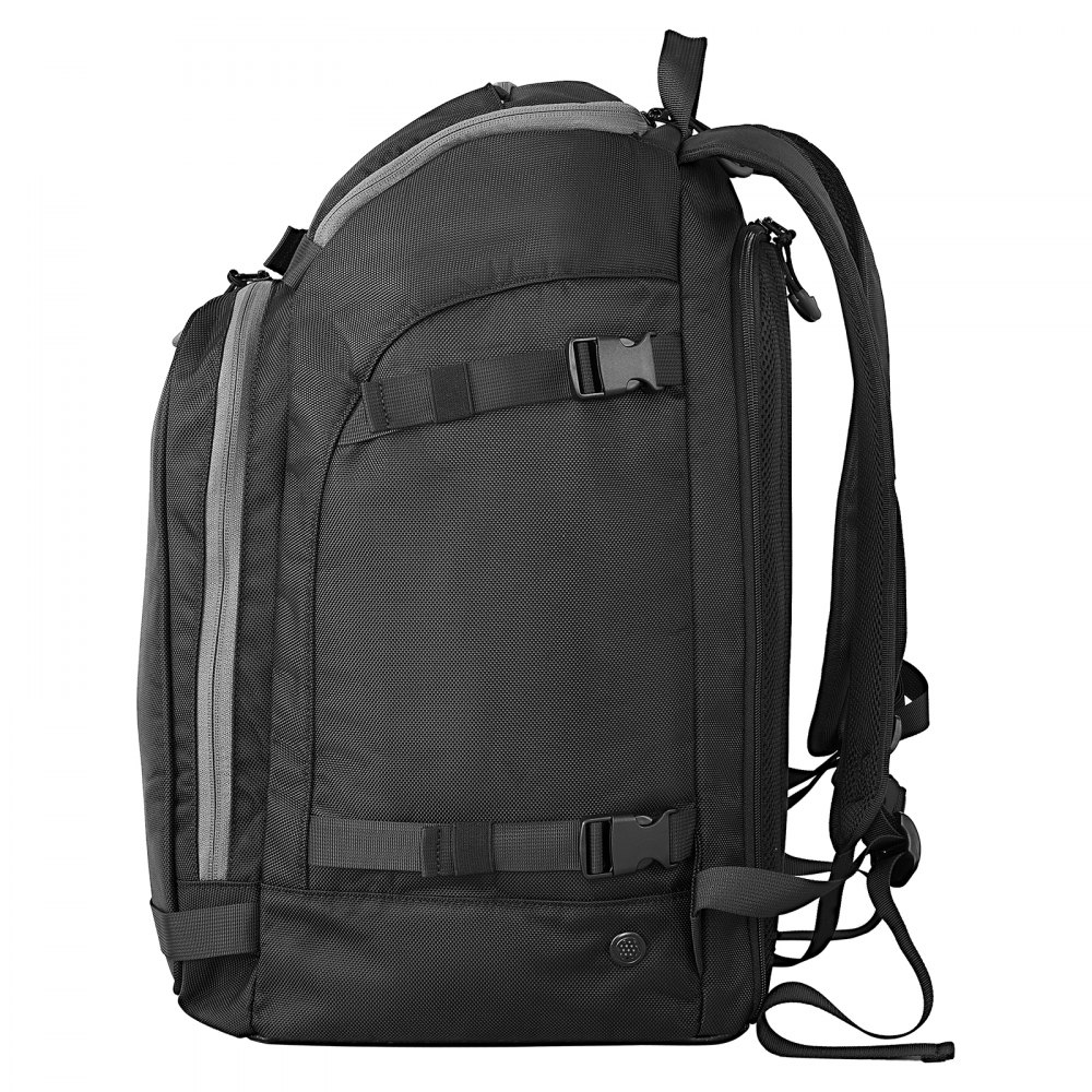 VEVOR Mochila de Viaje para Botas de Esquí, 55 L, para Hombre y Mujer, Impermeable, Exterior e Inferior, Oxford 1680D Resistente, para Snowboard, Casco, Gafas y Guantes, Negro, 410 x 270 x 500 mm
