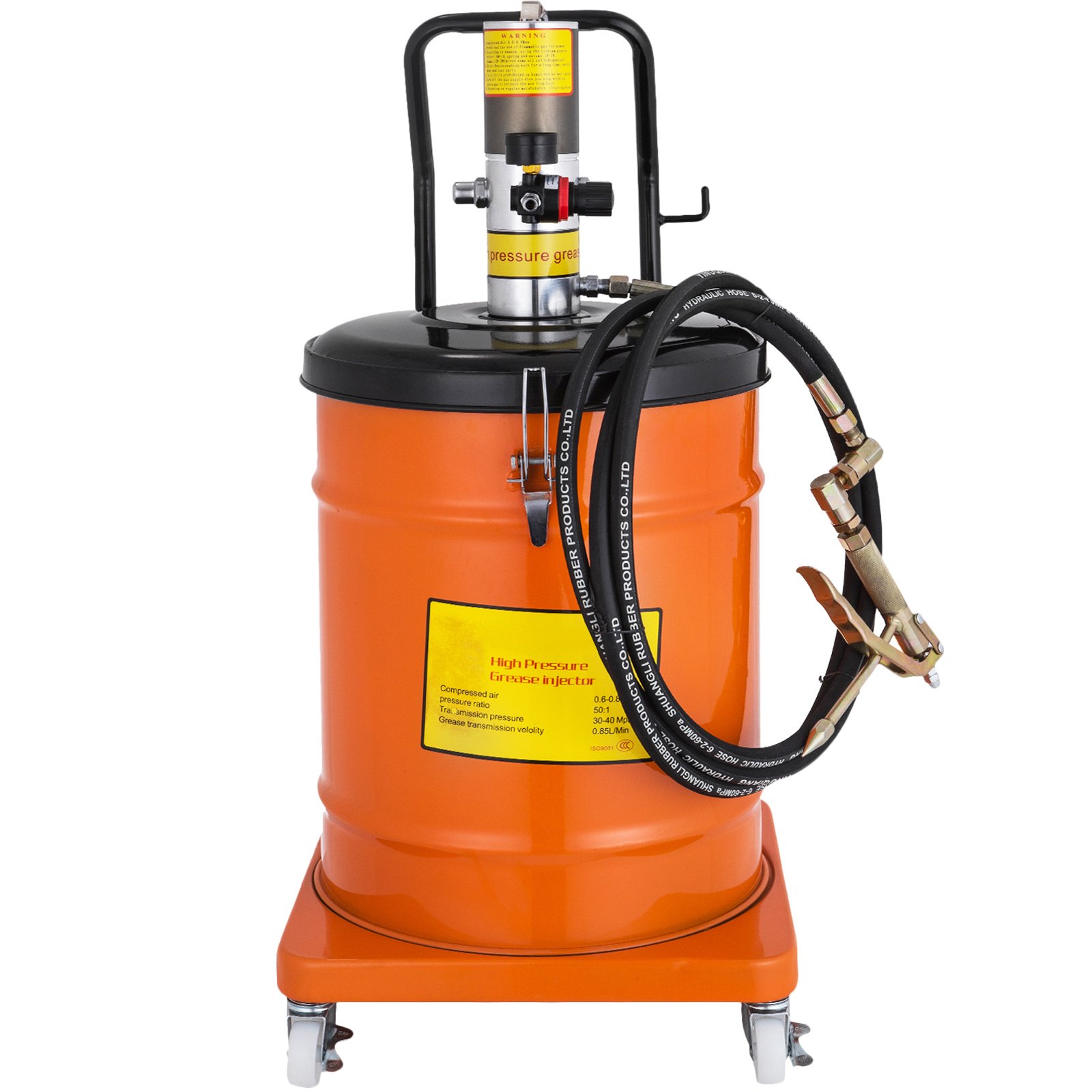 Bomba De Engrase Aire A Presión 40l Engrasadora Neumática Profesional 30-40mpa