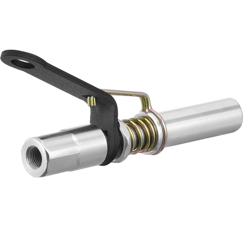 VEVOR 2 Uds. Acoplador de Pistola de Engrase Alta Presión 10.000 PSI Bloqueo de 3 Mordazas Punta de Pistola de Engrase de Liberación Rápida con Manguera, Limpiador, 1/8" NPT para Automoción