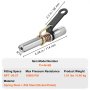 VEVOR 2 Uds. Acoplador de Pistola de Engrase Alta Presión 10.000 PSI Bloqueo de 3 Mordazas Punta de Pistola de Engrase de Liberación Rápida con Manguera, Limpiador, 1/8" NPT para Automoción