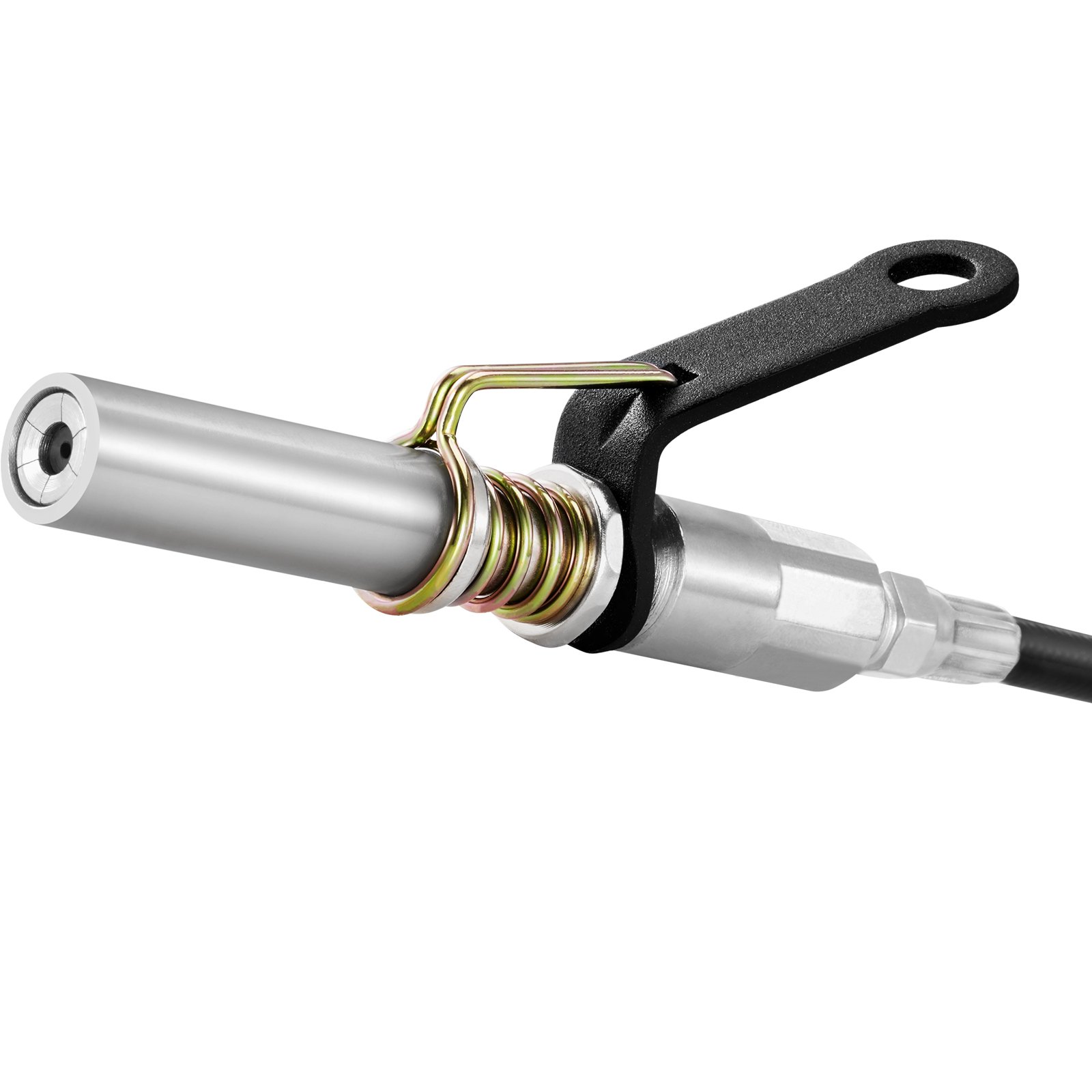 VEVOR 2 Uds. Acoplador de Pistola de Engrase Alta Presión 10.000 PSI Bloqueo de 3 Mordazas Punta de Pistola de Engrase de Liberación Rápida con Manguera, Limpiador, 1/8" NPT para Automoción