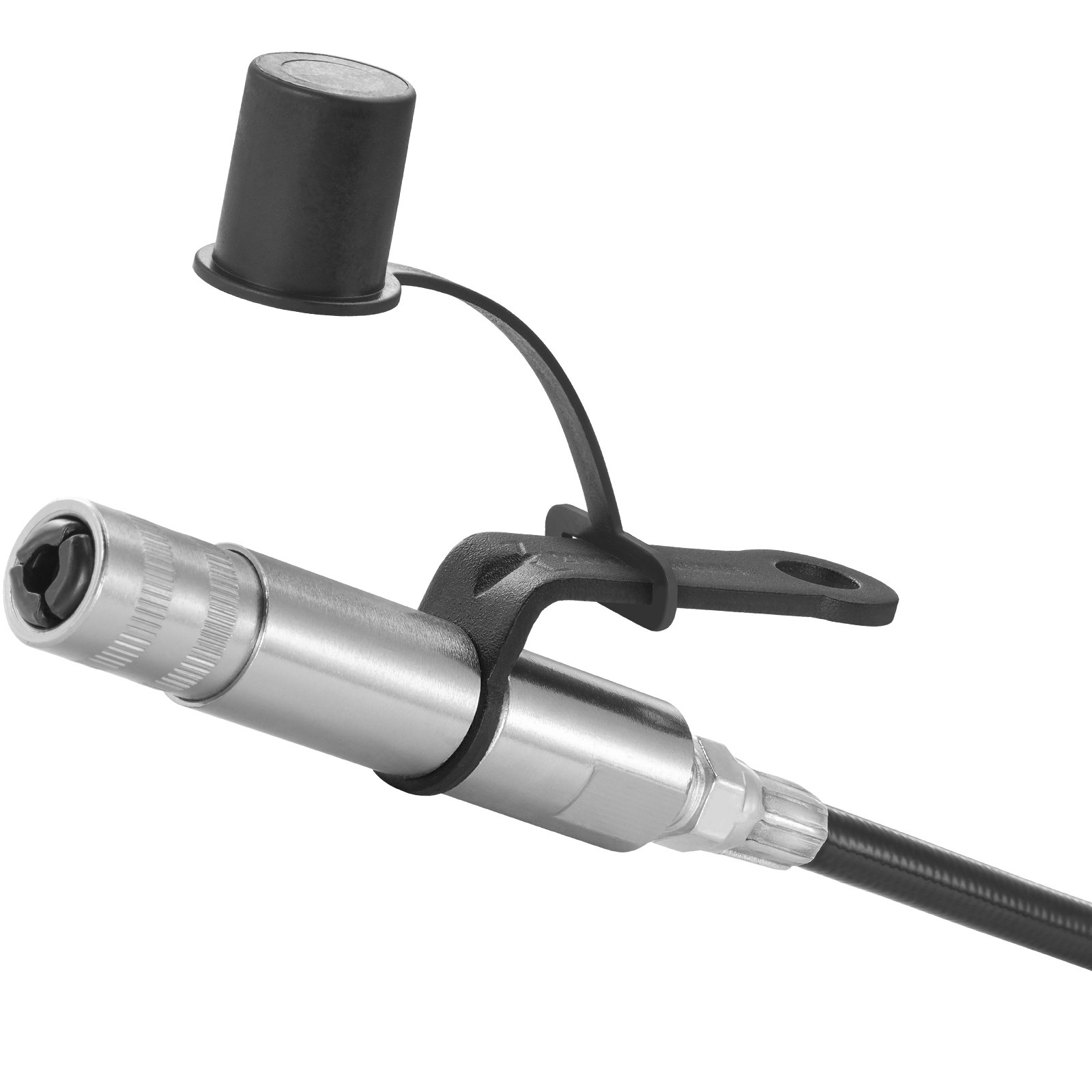 VEVOR 2 Uds. Acoplador de Pistola de Engrase Alta Presión 10000PSI Bloqueo de 3 Mordazas Punta de Pistola de Engrase de Liberación Rápida con Manguera, Limpiador, Agujas de Limpieza/Extensión 1/8" NPT