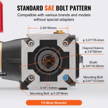 VEVOR Bomba para Hidrolavadora con Eje de 19,05 mm 5 Boquillas 3300 PSI 2,5 GPM