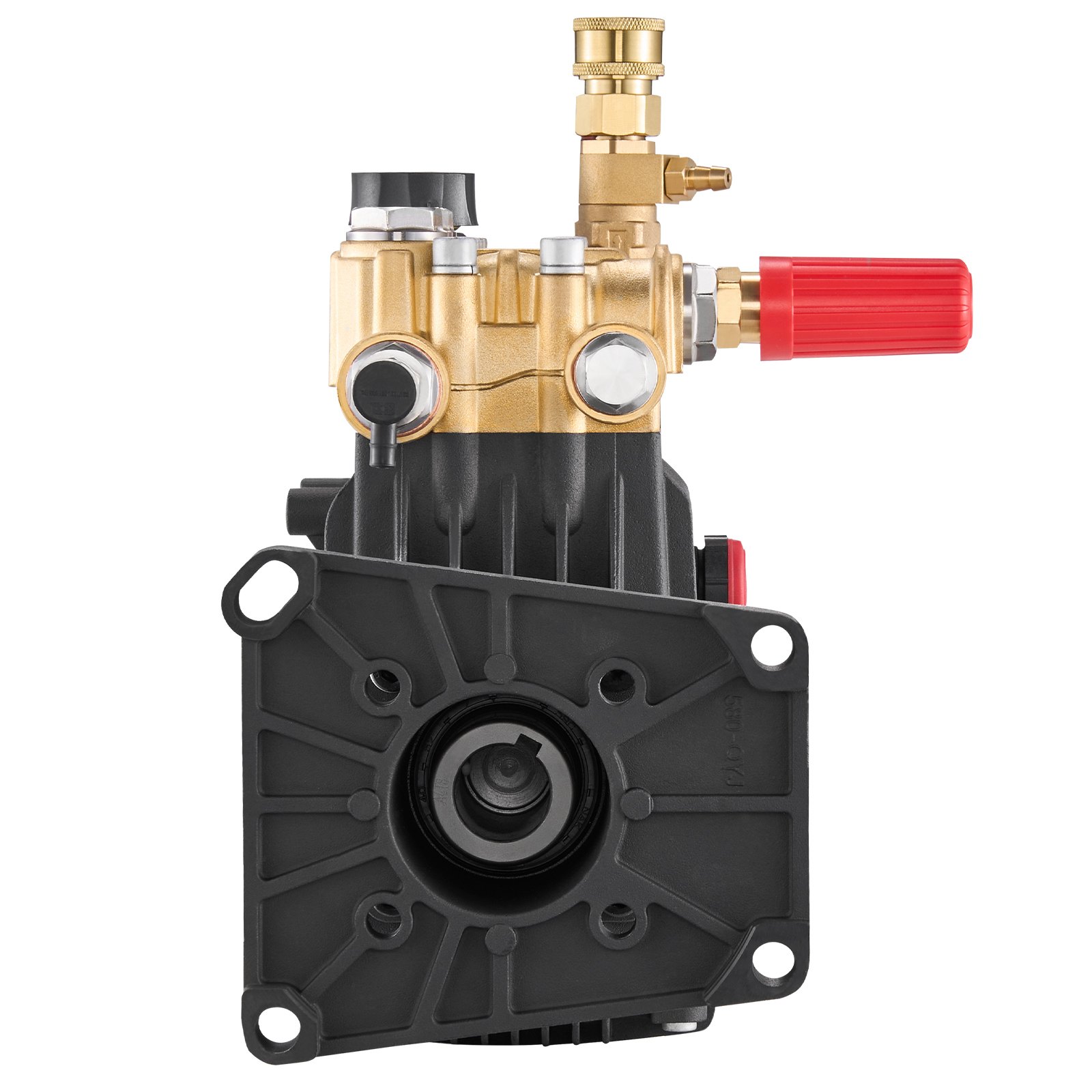 VEVOR High Pressure Washer Pump, 1-inch Shaft, Horizontal Triplex Piston, 4400 PSI, 4.4 GPM, Replacement High Pressure Washer Pump Set with 5 Nozzles, Replacement Pump up to 500 Hours of Continuous Operation, Replacement Pump