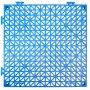 VEVOR Loseta de PVC Losetas Autoventiladas 55 PCS Baldosa de Clip Calada para Suelo 30x30x1,5 cm Baldosa de Jardín de Enclavamiento Drenaje Rápido Interior Exterior para Terraza Cocina Spa Baño, Azul