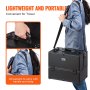VEVOR Estuche de Maquillaje Portátil de 6 Niveles con Asa, Correa, Bolsa de Maquillaje de Viaje Profesional, Maleta de Almacenamiento de Maquillaje Regalo de Maquillaje para Mujeres Niñas, Negro