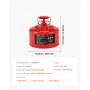 VEVOR Bidón de Seguridad de 9,5 L Tipo II, Acero Laminado en Frío, Resistente a la Corrosión, con Supresor de Llamas, Tapa de Cierre Automático y Pico Metálico Flexible, Color Rojo, 297 x 275 mm