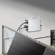 VEVOR Micro inversor solar 600W IP67 Impermeable Aleación Grid Tie Solar Micro Inversor de aluminio Voltaje DC 18-50V con Wifi APP Antena Cable de alimentación para sistemas de paneles solares