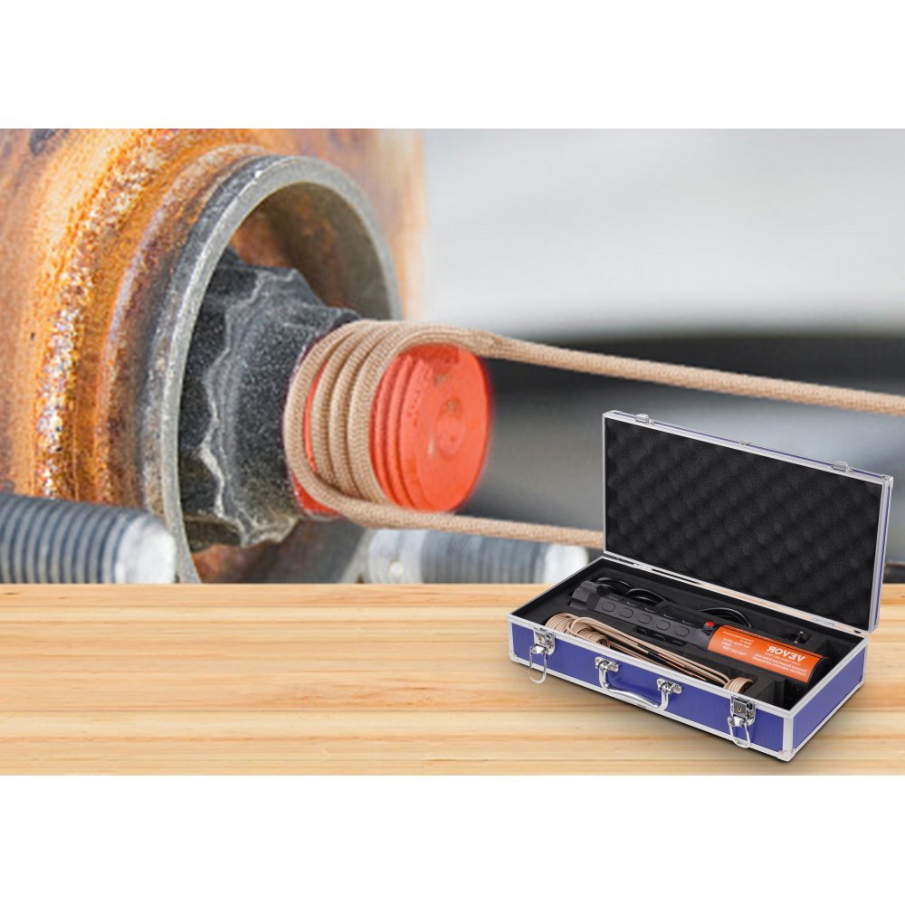 VEVOR magnetic induction heater set, 1 kW induction heater, bolt induction heater with 8 induction coils, induction heater bolt remover for removing bolts and nuts