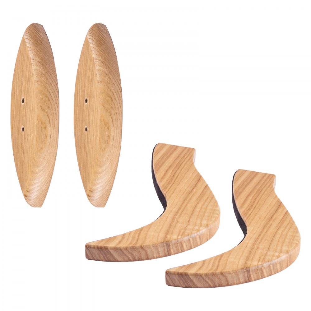 VEVOR Soporte de Pared Horizontal para Tabla de Surf, Soporte de Madera para Tablas de Surf para Almacenamiento y Exhibición, Organizador Ajustable para Tabla de Kitesurf, Tablas Cortas, Esquís