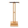 VEVOR Soporte Vertical para Tablas de Surf, Soporte de Madera para Tablas de Surf Ajustable de 370 a 665 mm, Organizador de Tabla Independiente con Relleno de Corcho, para Wakeboard, Snowboard