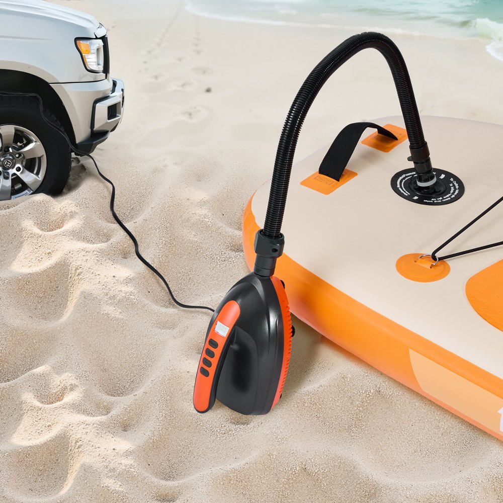 VEVOR Bomba de Aire Eléctrica para Tablas de Paddle Surf de Alta Presión de 137,8 kPa, 70 L/min de Velocidad de Inflado, Apagado Automático, para Tablas de Paddle Surf Inflables, Tiendas Campaña