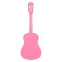 VEVOR Guitarra Clásica, Kit de Guitarra Clásica de Madera de 780 mm con Cuerdas de Nailon, Funda, Correa, Afinador, Cuerdas Adicionales, Púas, Cejilla, Madera de Tilo, para Estudiantes, Rosa