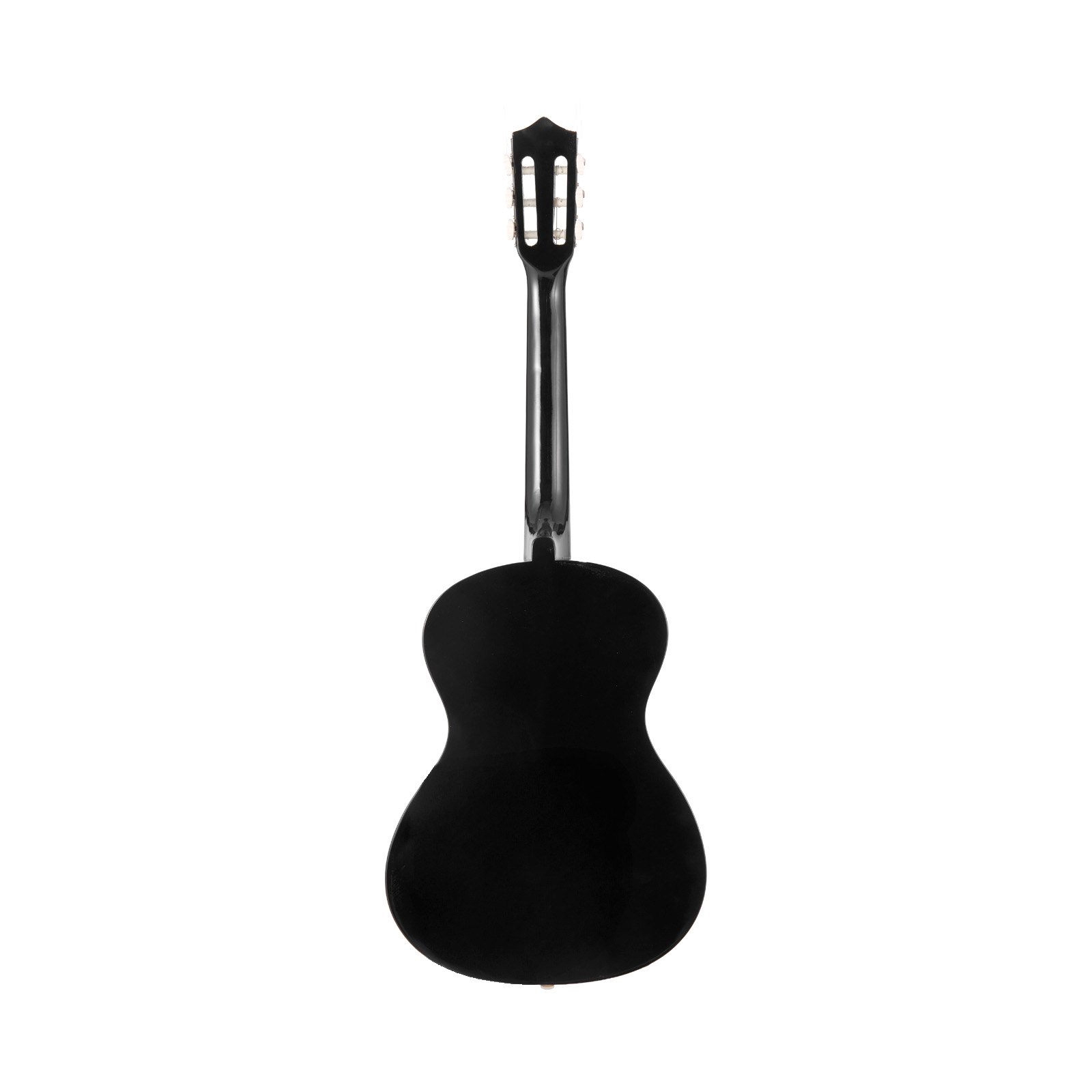 VEVOR Guitarra Clásica, Kit de Guitarra Clásica de Madera de 960 mm con Cuerdas de Nailon, Funda, Correa, Afinador, Cuerdas Adicionales, Púas, Cejilla, Madera de Tilo, para Estudiantes, Negro