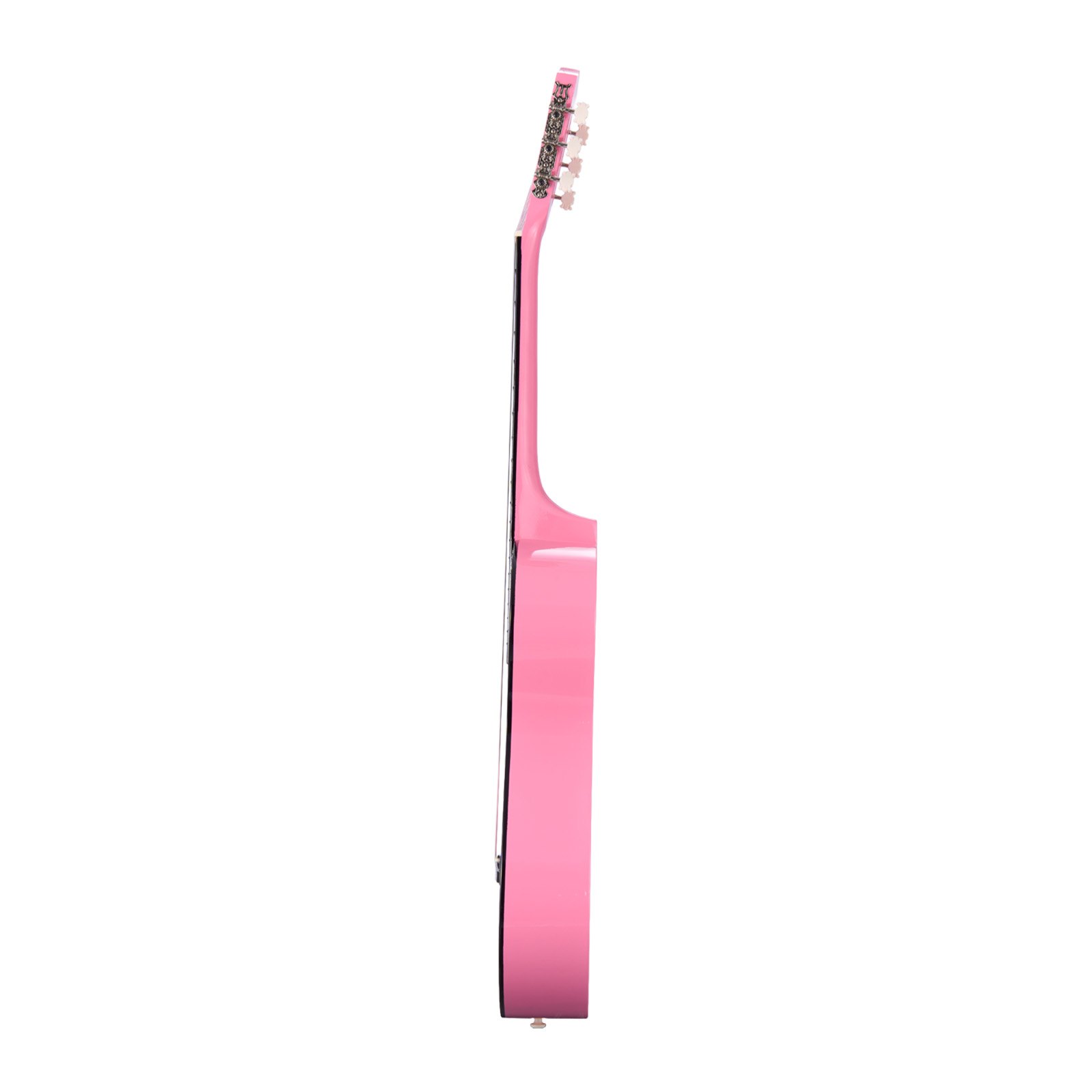VEVOR Guitarra Clásica, Kit de Guitarra Clásica de Madera de 960 mm con Cuerdas de Nailon, Funda, Correa, Afinador, Cuerdas Adicionales, Púas, Cejilla, Madera de Tilo, para Estudiantes, Rosa