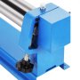 VEVOR Máquina de Rodillos Deslizantes de 610 mm, Dobladora de chapa metálica Calibre 16 Diámetro del Rodillo de 38 mm, con 2 Rodillos Extraíbles, para Acero con Bajo Contenido de Carbono, Cobre
