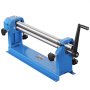 VEVOR Máquina de Rodillos Deslizantes de 610 mm, Dobladora de chapa metálica Calibre 16 Diámetro del Rodillo de 38 mm, con 2 Rodillos Extraíbles, para Acero con Bajo Contenido de Carbono, Cobre