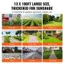 Tejido antimaleza VEVOR para parterres, huertos, césped artificial, aceras, caminos de jardín y mucho más.