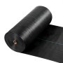 VEVOR Weed Barrier Fabric Heavy Duty, 0.9x30.5m 141.7g Landscape Fabric, Woven Weed Blocker Fabrics, Garden Fabrics Weeds Barrier, Weeds Control Ground Cover, Geotextile Webbing, Gardening Mat, Black