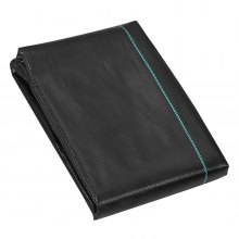 VEVOR Tela para Control de Malezas Tela para Jardín de Alta Resistencia Tela Tejida para Control de Malezas de PP Tela Geotextil para Paisajismo Vellón de Malas Hierbas 0,9 x 15,2 m, 108 g/m², Negro