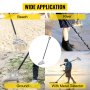 VEVOR-Detector de metales, pala de arena para detección de caza con mango de fibra de carbono
