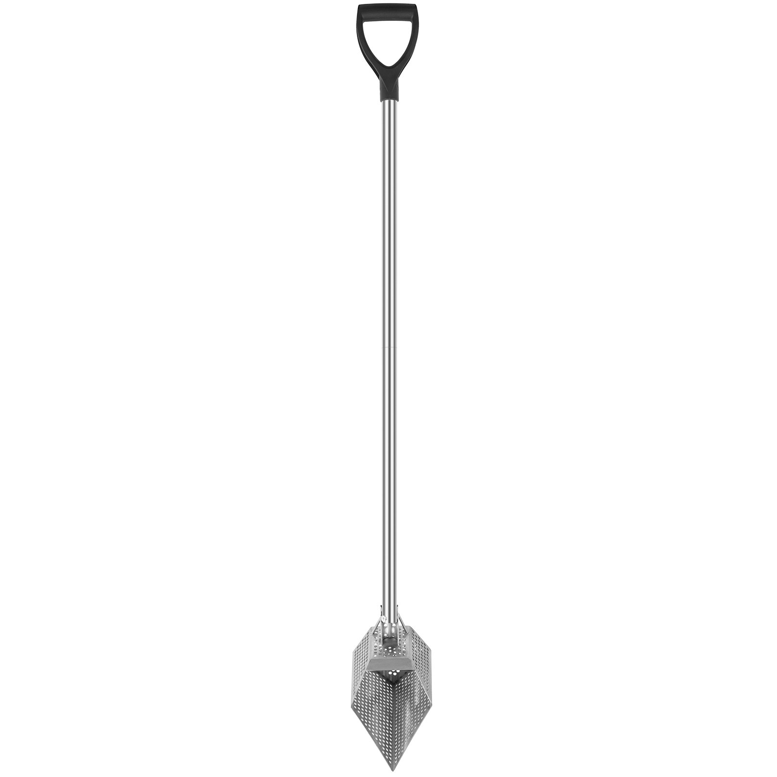 VEVOR Kit de Pala de Arena para Detección de Metales 15x25cm Detector de Metales de Acero Inoxidable Agujero 10mm Pala para Arena con Detector de Metales para Recoger y Cribar Pequeñas Cosas Valiosas