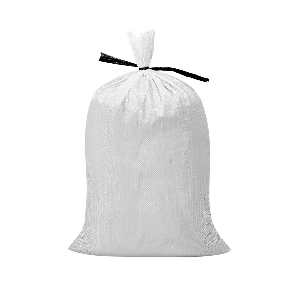 VEVOR Sacos de Arena Vacíos, con Cintas, Carga de 22,6 kg, de Polipropileno Tejido, Resistentes al Desgarro y a los Rayos UV para Barreras de Protección contra Inundaciones, 400 x 660 mm, 50 uds