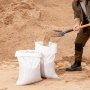 VEVOR Sacos de Arena Vacíos con Cintas, Capacidad 22,6 kg, de Polipropileno Tejido, Resistentes al Desgarro y a los Rayos UV para Barreras de Protección contra Inundaciones, 400 x 660 mm, 200 uds