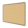VEVOR Toldo de Sombra 366 x 610 cm Tela Parasol con Ojales de Acero Inoxidable Red de Sombreado HDPE 160 g/m² Tejido de Protección con 30 Bridas para Exteriores, Patios, Jardines, Terrazas, Beige