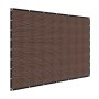 VEVOR Toldo de Sombra 244 x 366 cm Tela Parasol con Ojales de Acero Inoxidable Red de Sombreado HDPE 140 g/m² Tejido de Protección con 30 Bridas para Exteriores, Patios, Jardines, Terrazas, Marrón