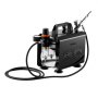 VEVOR Kit de Aerógrafo con Compresor de Aire 1/6 HP, 1 Aerógrafo de Doble Acción con 3 Boquillas, Manguera, Pinturas Acrílicas, Kit de Pintura para Decoración de Tartas, Maquetas, Uñas, Coches