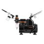 VEVOR Kit de Aerógrafo con Compresor de Aire 1/6 HP, 3 Aerógrafos de Doble Acción con 3 Boquillas, Manguera, Pinturas Acrílicas, Pincel, Kit de Pintura para Decoración de Tartas, Maquetas, Uñas