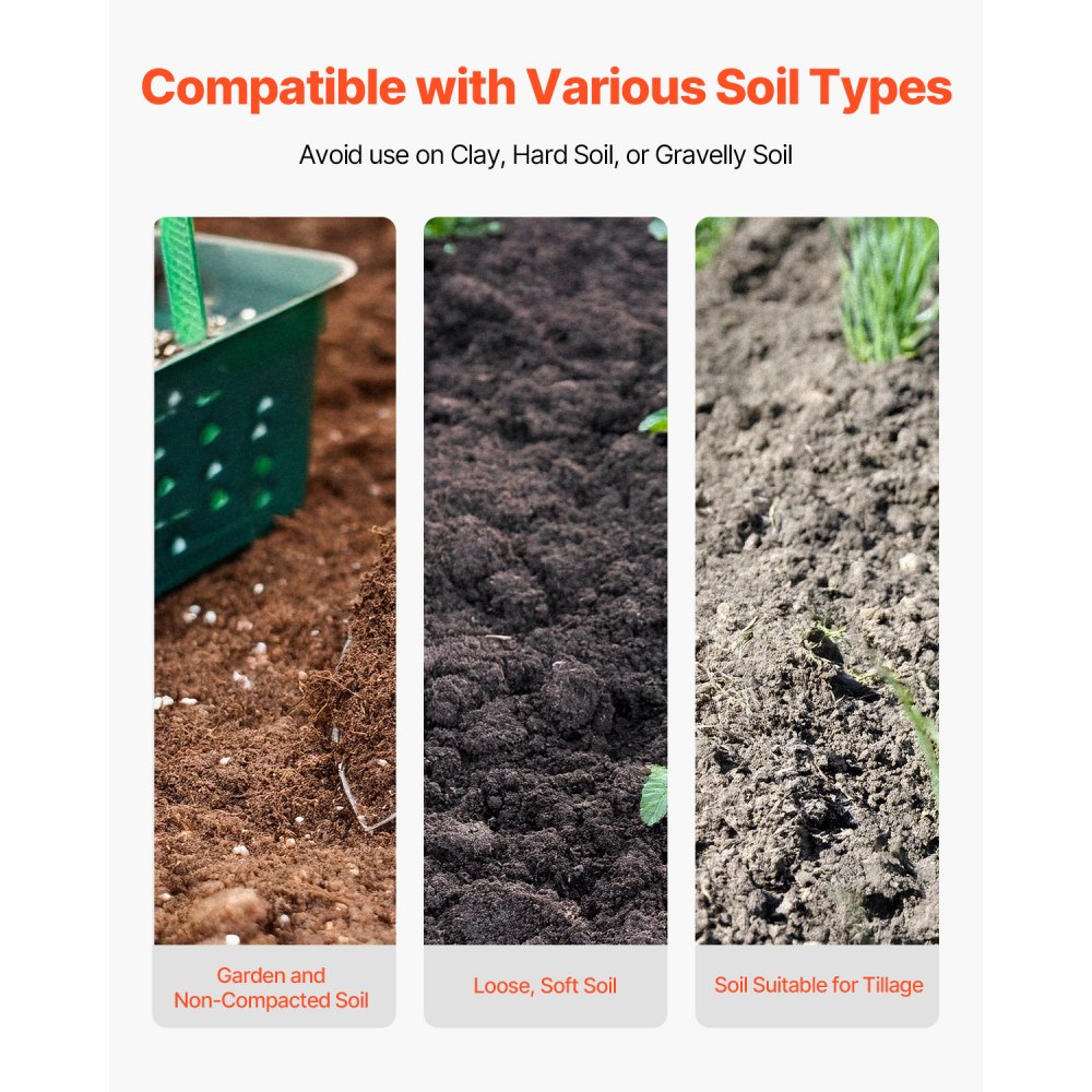 VEVOR Excavadora de Agujeros Manual para Postes Resistente con Mango de Acero al Carbono de 145 mm, Marcas de Escala y Hoja de Metal, Herramienta para Excavar Agujeros para Jardinería y Exteriores