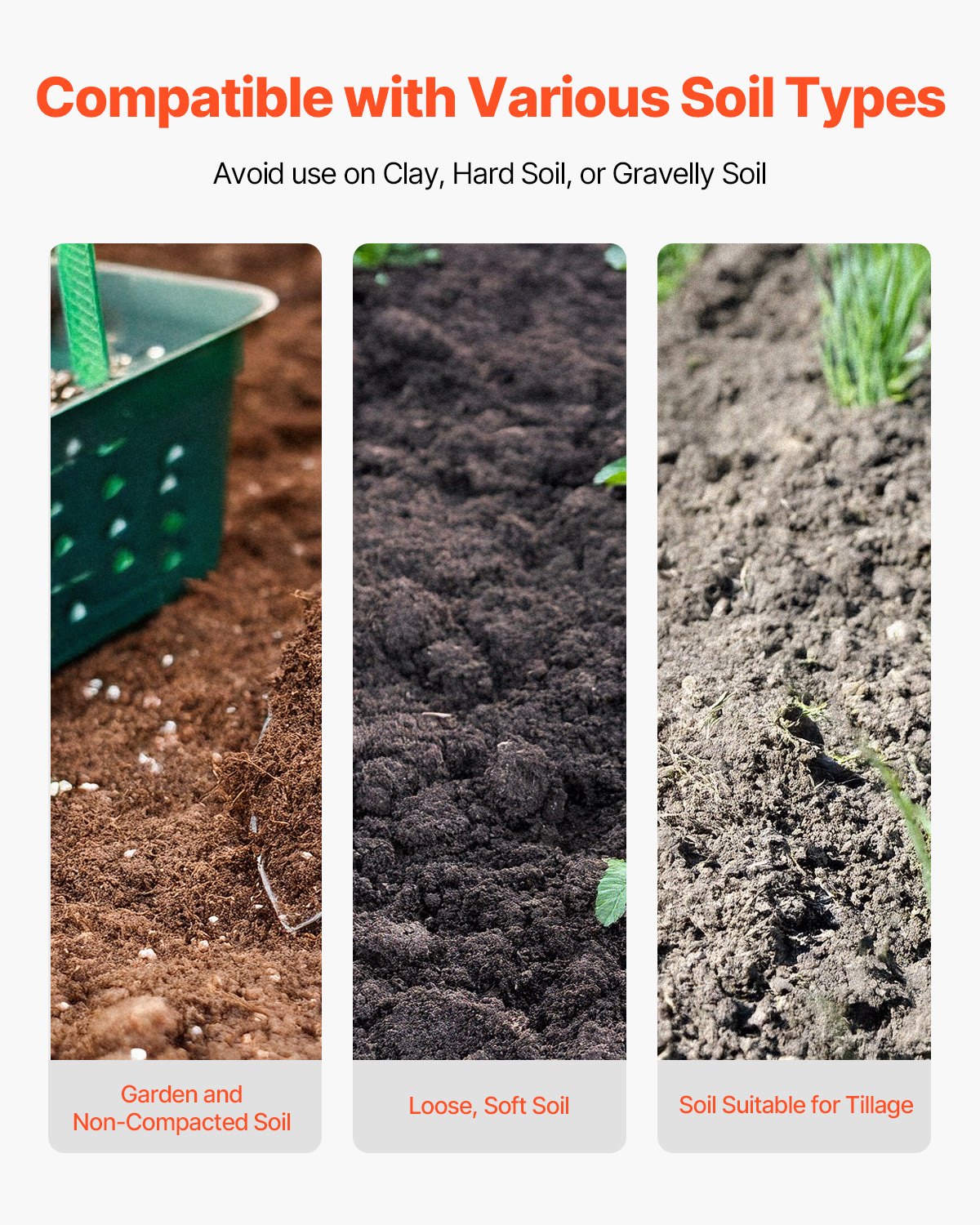 VEVOR Excavadora de Agujeros Manual para Postes Resistente con Mango de Acero al Carbono de 145 mm, Marcas de Escala y Hoja de Metal, Herramienta para Excavar Agujeros para Jardinería y Exteriores